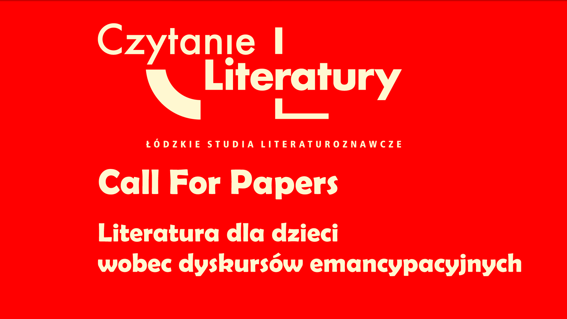zaproszenie do publikacji na czerwonym tle