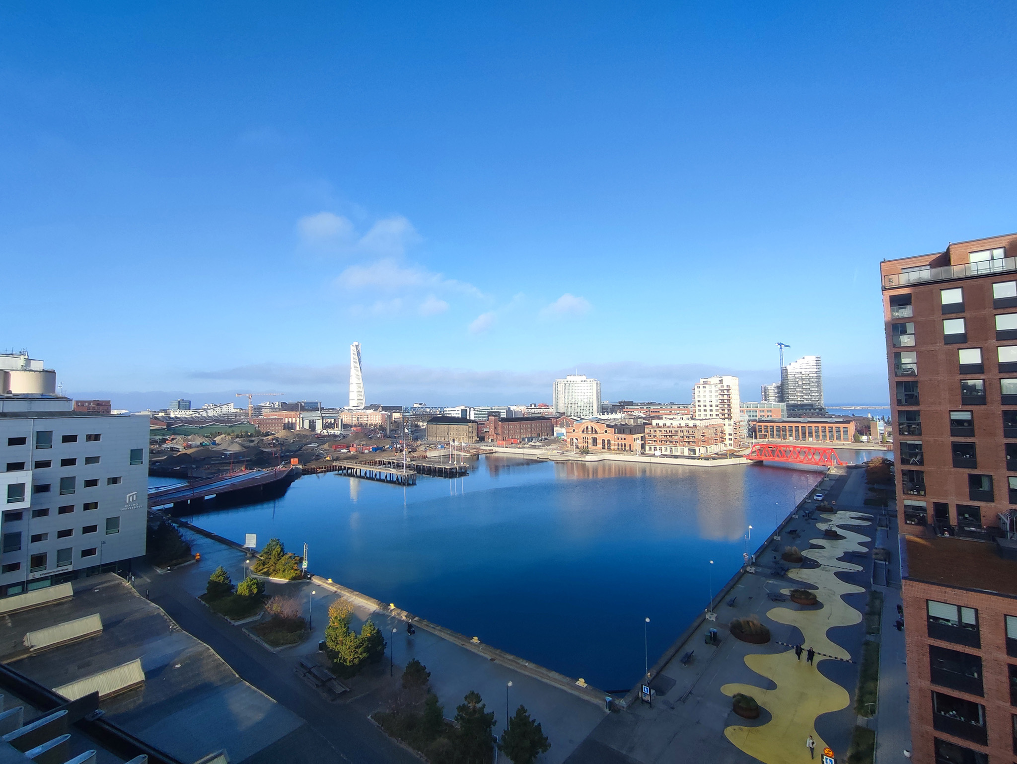 Widok na Malmo University