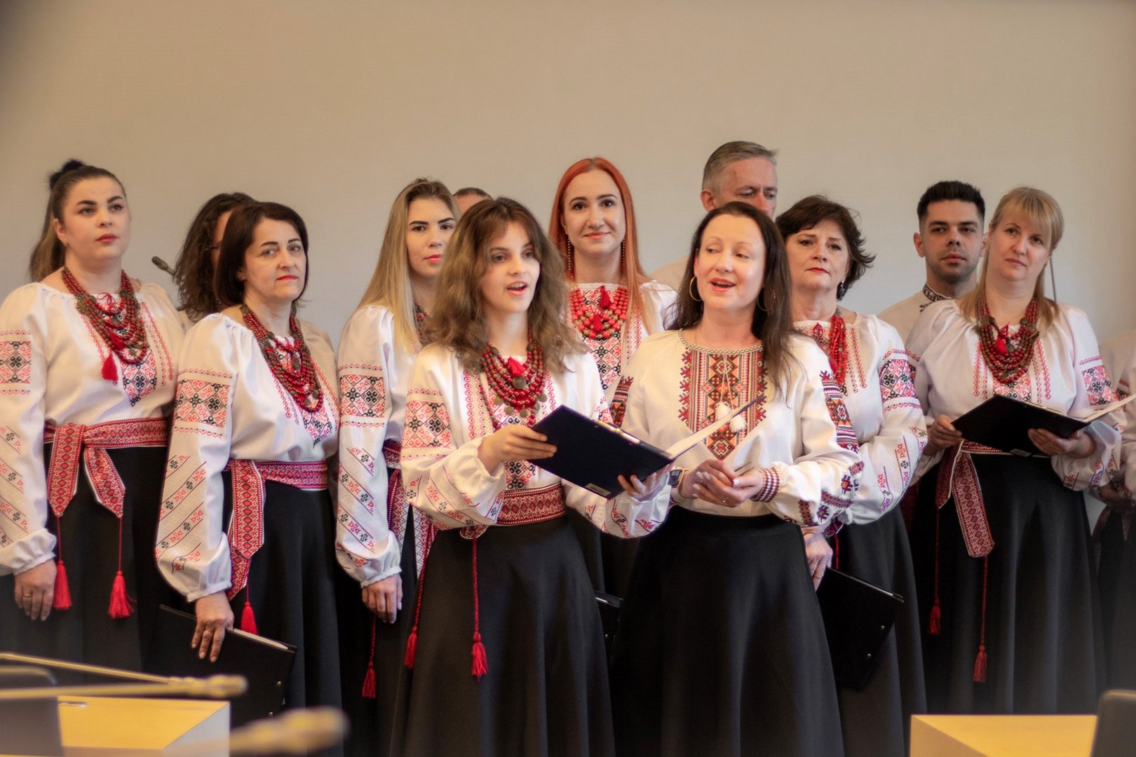 the choir during their performance