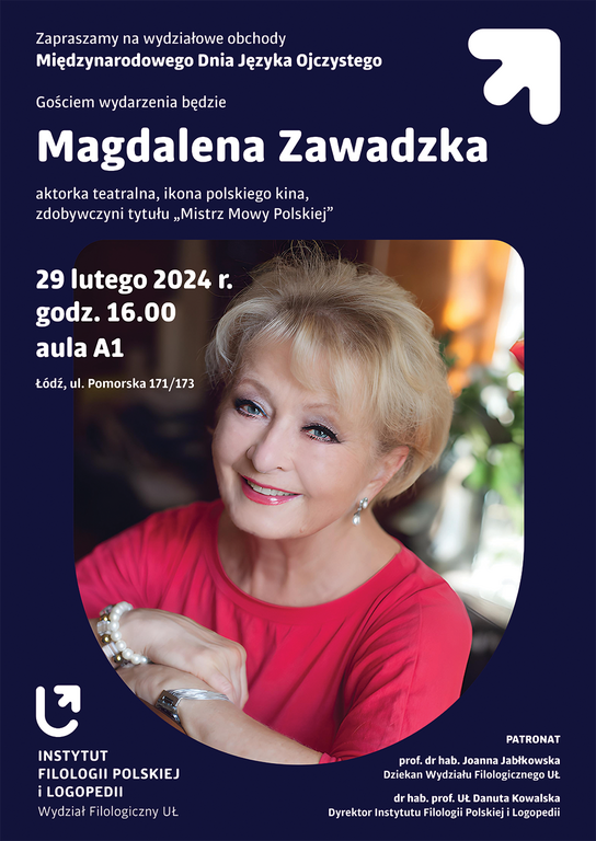 Magdalena Zawadzka - plakat zapowiadający spotkanie