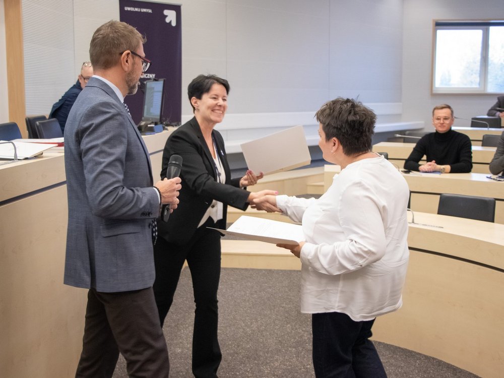 Kadr z wręczenia nagród