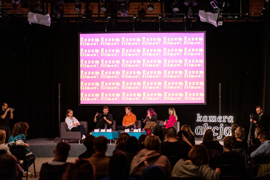 Zdjęcie z panelu Klapki na oczach. Promocja w branży filmowej