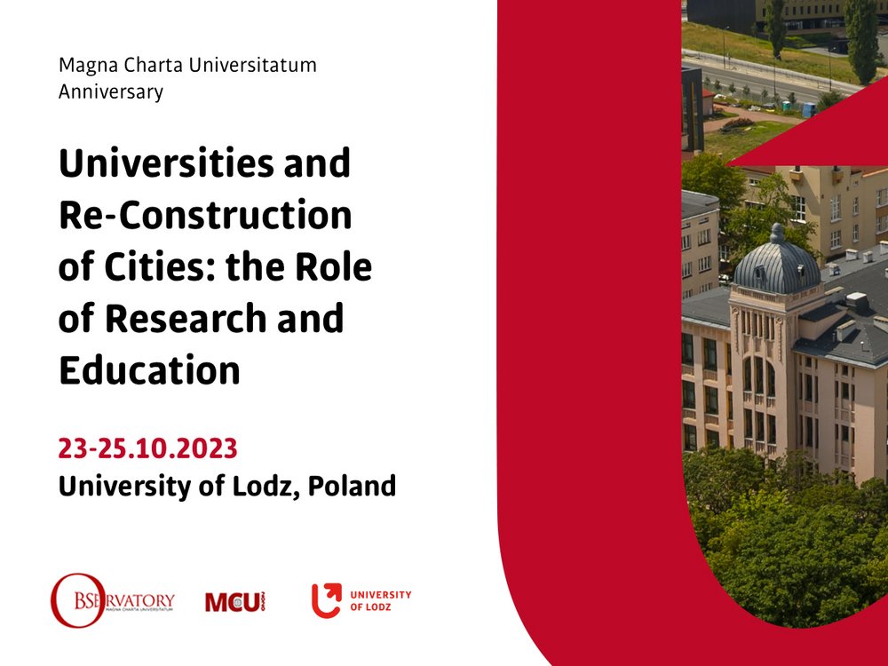 Magna Charta Observatory „Universities and Re-Construction of Cities: the Role of Research and Education”.