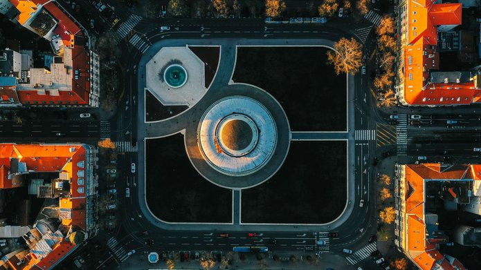 Zagrzeb z lotu ptaka