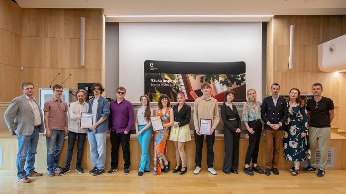 A group photo of the award winners