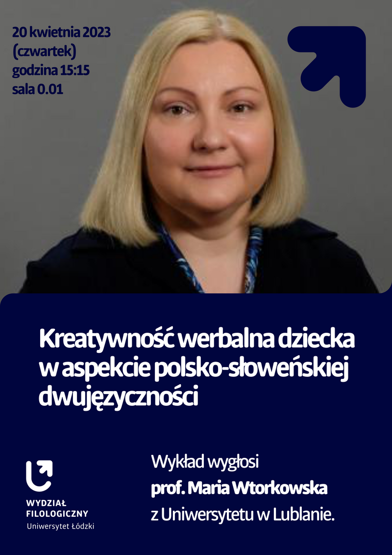 Plakat przedstawiający profesor Wtorkowską.
