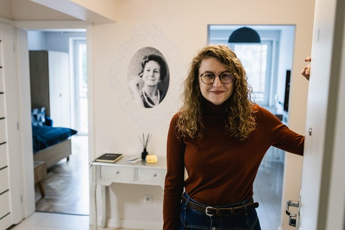 prof. Anita Jarzyna w rezydencji Wisławy Szymborskiej