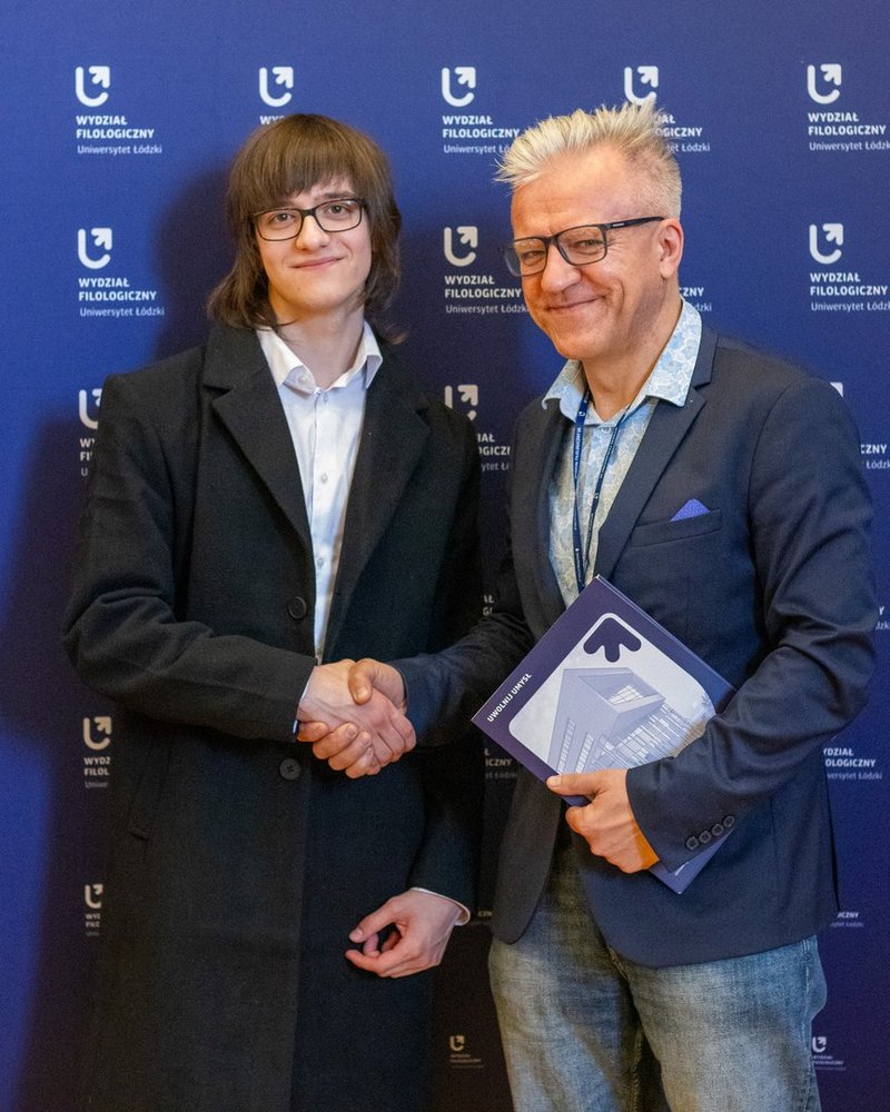 prof. Jarosław Płuciennik z podopiecznym