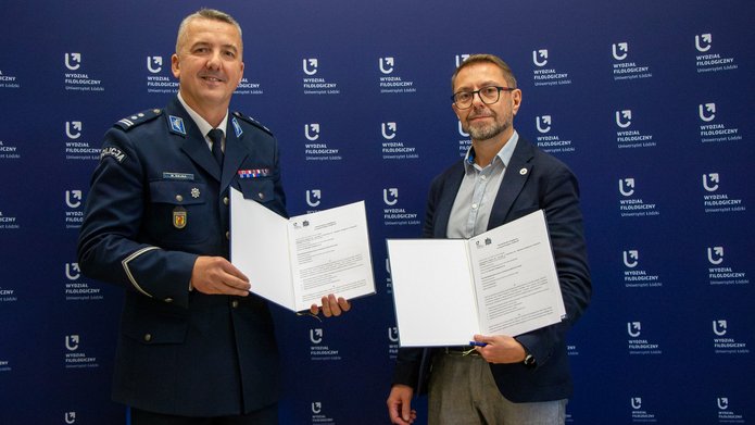 Dziekan z Komendantem Miejskim Policji w Łodzi