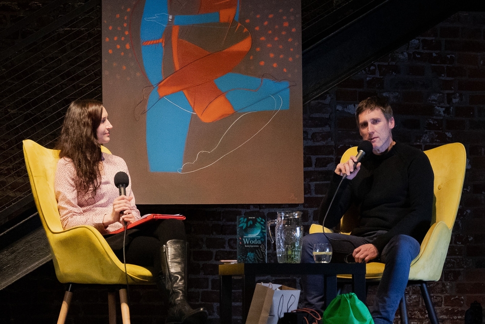 Agnieszka Janiszewska i malarz Jacek Świgulski