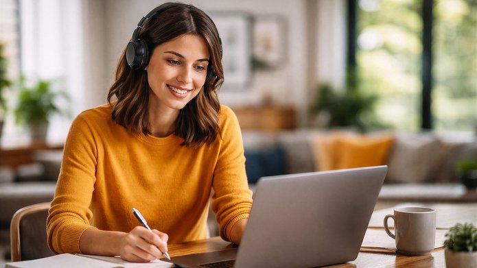 kobieta przy komputerze