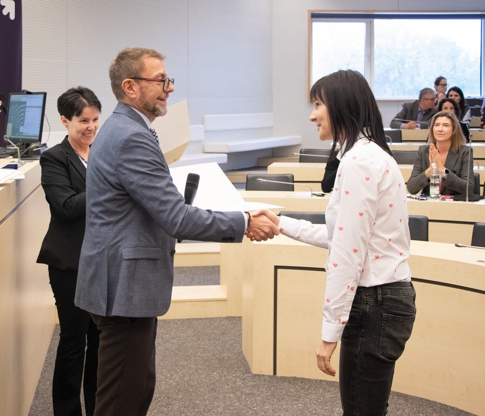 Kadr z wręczenia nagród